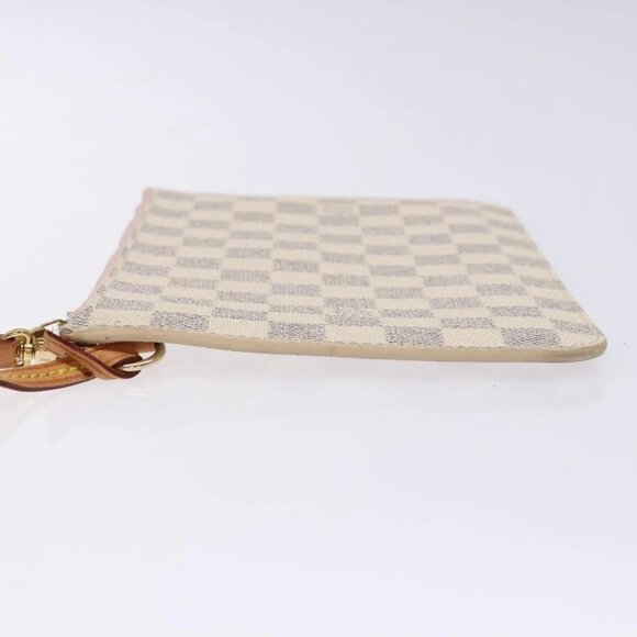LOUIS VUITTON Damier Azur Neverfull MM Pouch LV Auth 141647 - Picture 8 of 16
